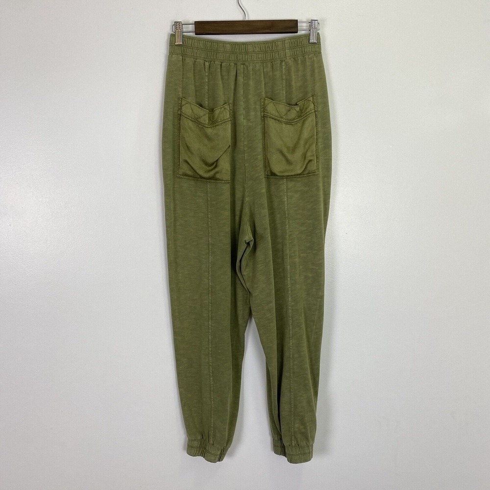 Daily Practice Anthropologie Joggers Womens XS Green Drop Crotch Lounge Hi Rise - Picture 2 of 12